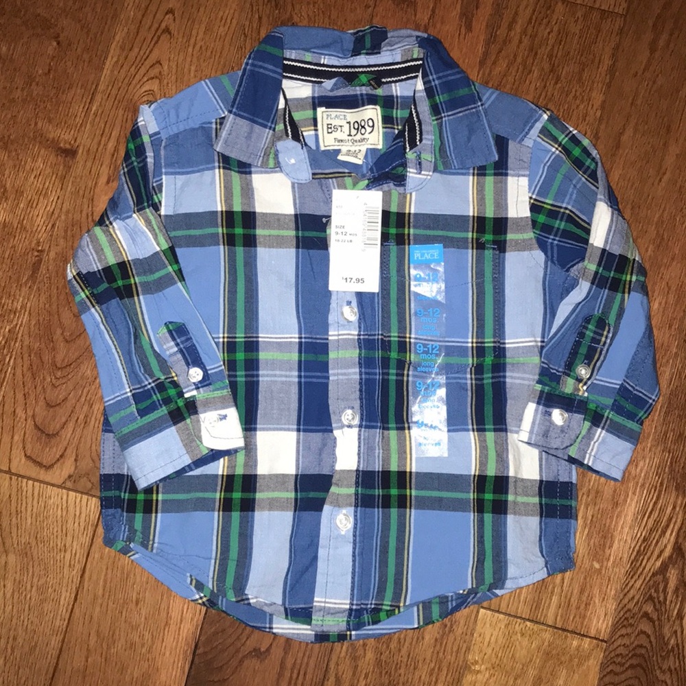 NWT Baby Boys Blue bottom down size 9-12 mths